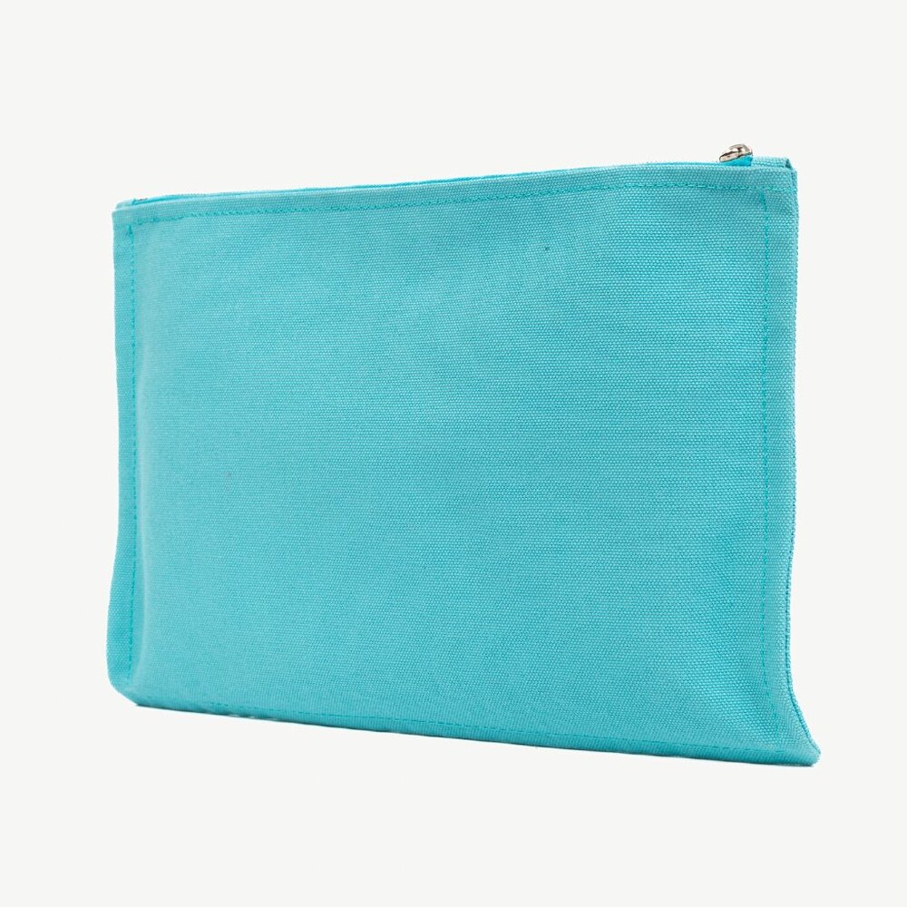 Hermes Flat Yachting GM Blue Logo Toile Pouch - Picture 3 of 11